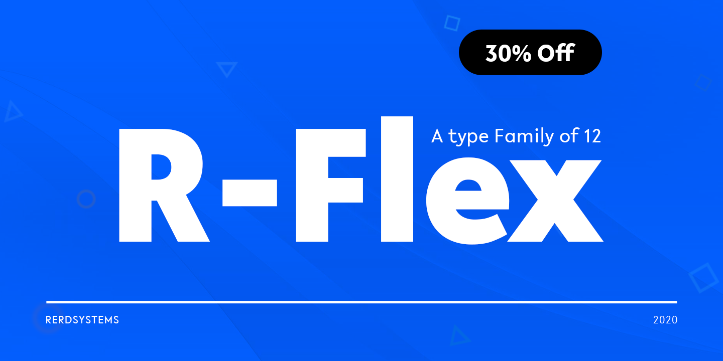 R-Flex Black Italic Font preview